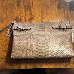 Coach exotic Leather Clutch